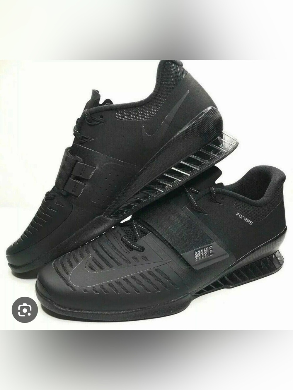 Men’s Nike Romaleos 3 XD Triple Black Olympic Lifting Shoes Size 13.